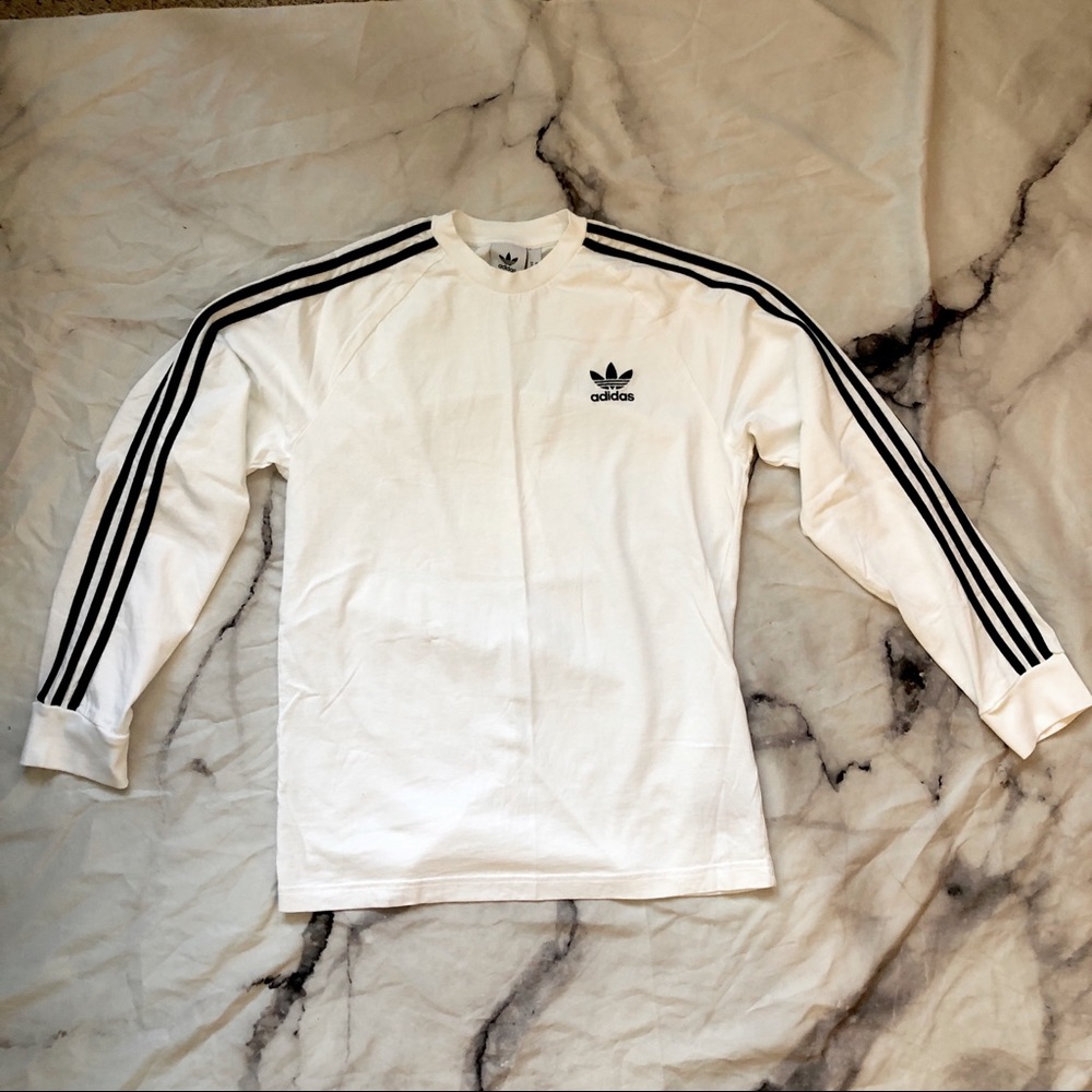 Adidas striped long sleeve shirt